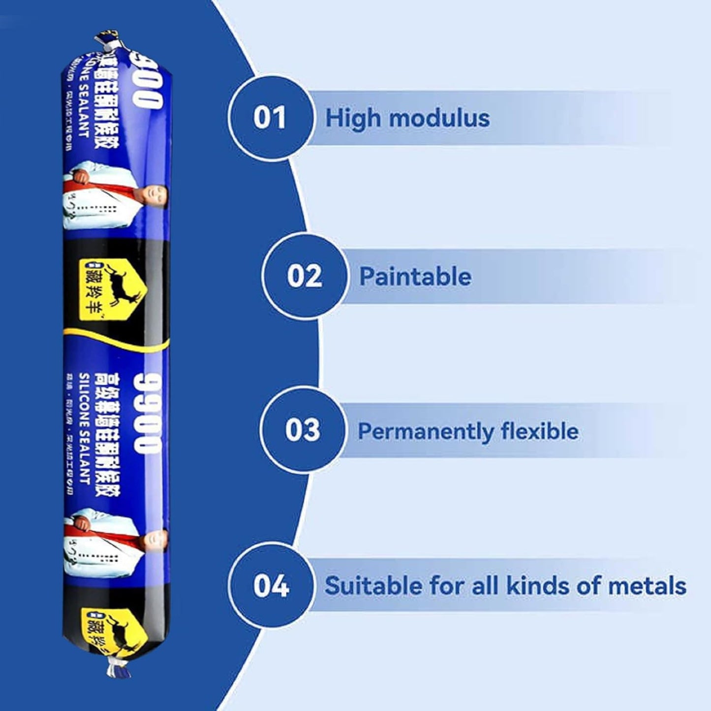 Professional Grade Structural Adhesive for Construction, Glass, Metal & Plumbing (Pack Of 1)