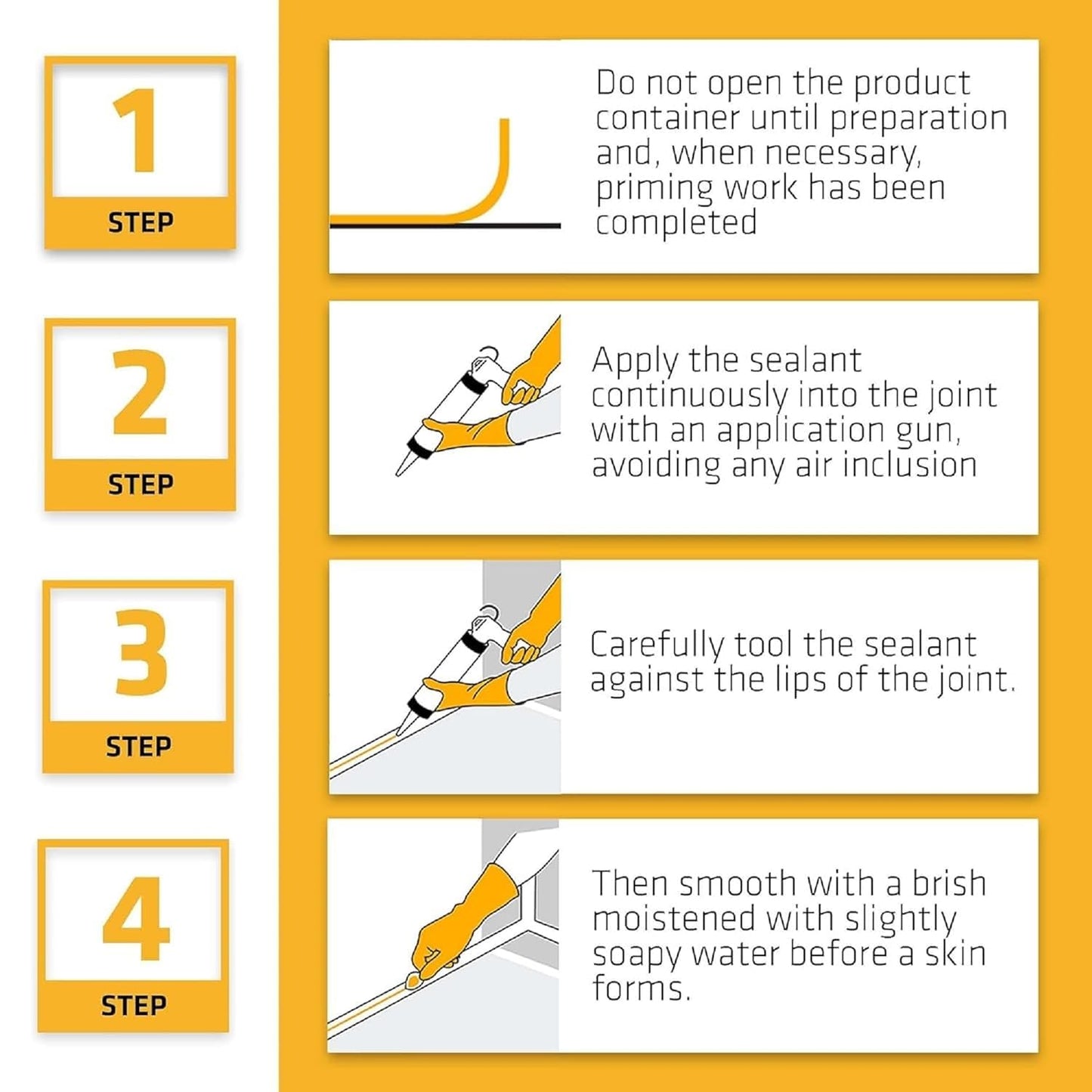 Professional Grade Structural Adhesive for Construction, Glass, Metal & Plumbing (Pack Of 1)