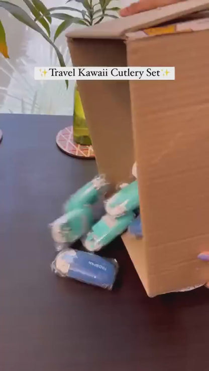 Outdoor Camping Set Portable Office Worker Chopsticks Spoon Two-Piece Set